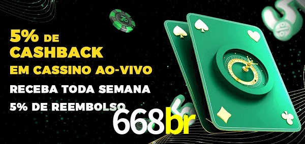 Promoções do cassino ao Vivo 668br